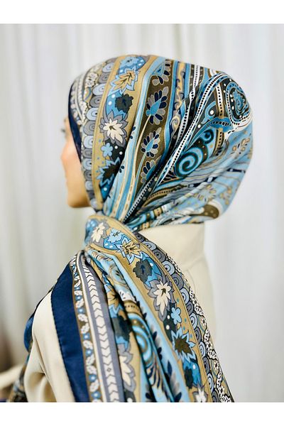 kubbe Premium Round Retro Pattern Soft Cotton Shawl - Capture a Stylish Style with Its Ethnic Pattern