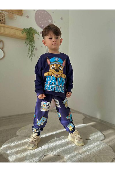 SACRO KİDS Paw Patrol Printed 2 Thread Seasonal Suit