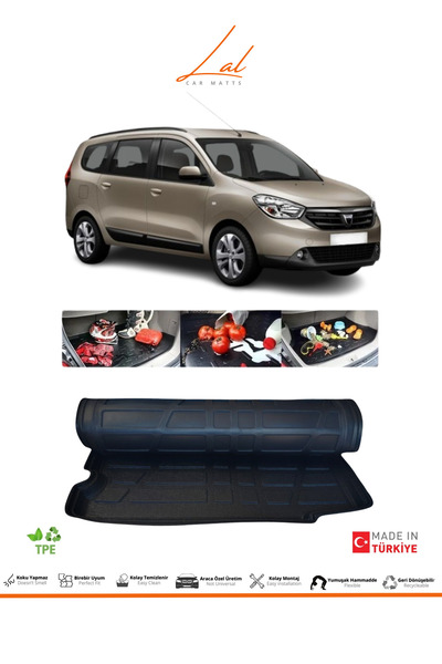 Lal Dacia Lodgy 5 Kişilik 3d Bagaj Havuzu (2013 ve sonrası Uyumlu )
