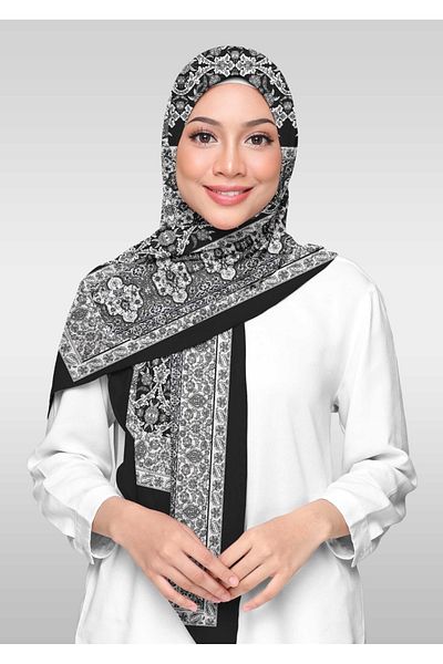 İpekal Σάλι Lycra Voile Ethnic με σχέδια - 04971