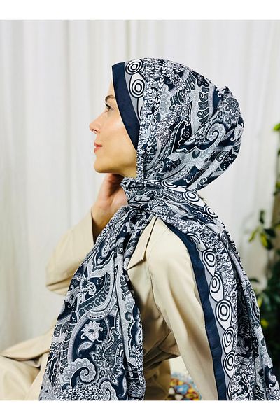 kubbe Zen Soft Cotton Shawl - Capture a Peaceful and Stylish Style with Retro Ethnic Pattern