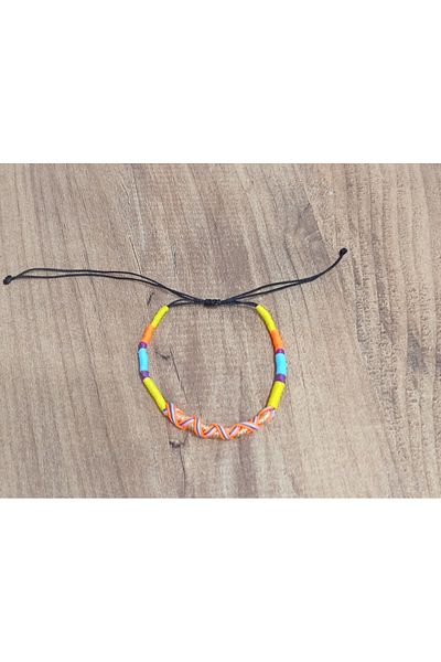 Lal Multicolored Knitted Anklet
