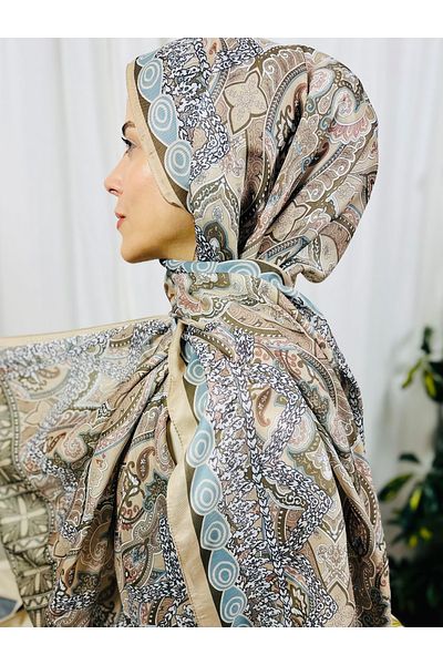 kubbe Zen Soft Cotton Shawl - Capture a Peaceful and Stylish Style with Retro Ethnic Pattern