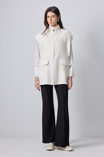 Touché Privé Crepe Vest with Pocket
