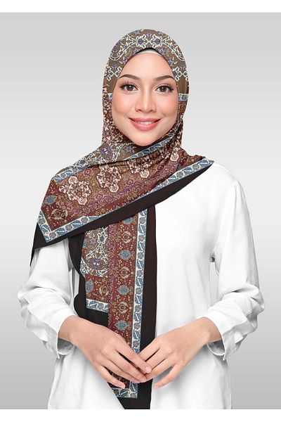 İpekal Σάλι Lycra Voile Ethnic με σχέδια - 04971