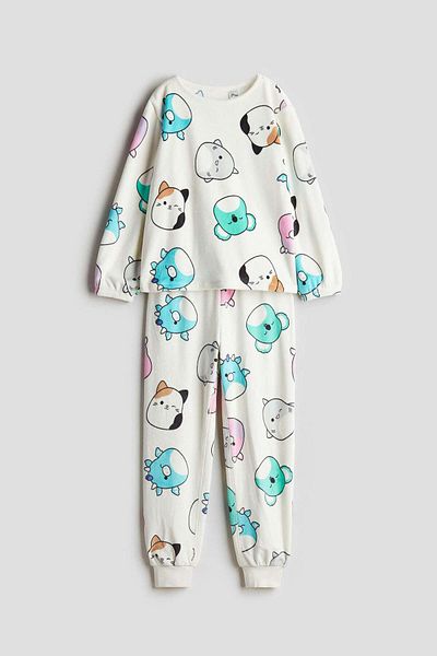 H&M Printed velour pyjamas