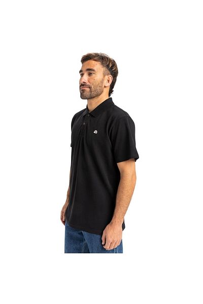 Quiksilver Dna Polo Men's Black Polo T-Shirt Men's Polo T-Shirt Eqykt04362