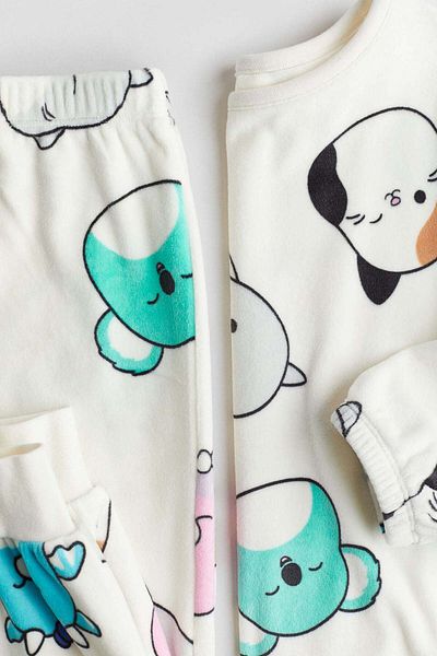 H&M Printed velour pyjamas