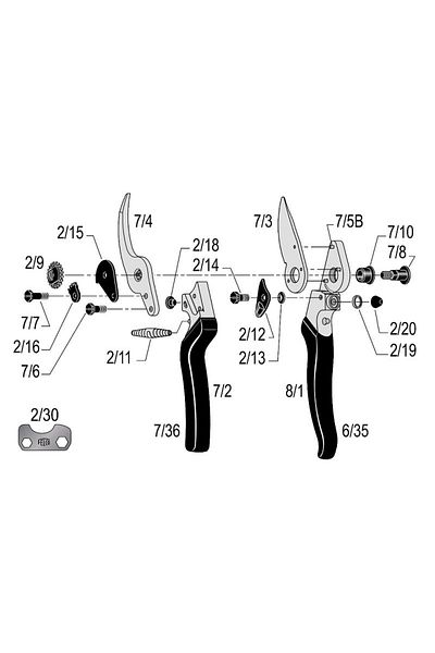 Felco 21cm Right By-pass 8 Pruning Shears