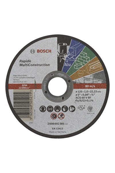 Bosch 125*1,0 mm Rapido MultiConstruction