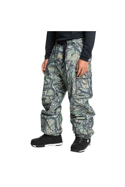 Quiksilver Regular Fit Multicolor Men's Ski Pants Eqytp03215Snow down Cargo Pt