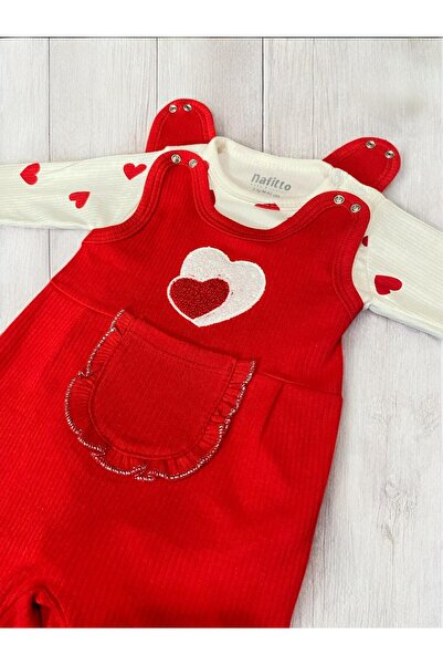 Nafitto baby&junior Nafitto Heart Baby Girl Jumpsuit