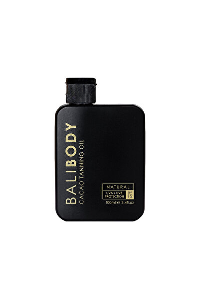BALI BODY بالي بودي زيت تسمير صن تان بمعامل حماية 15 - كاكاو 100 مل