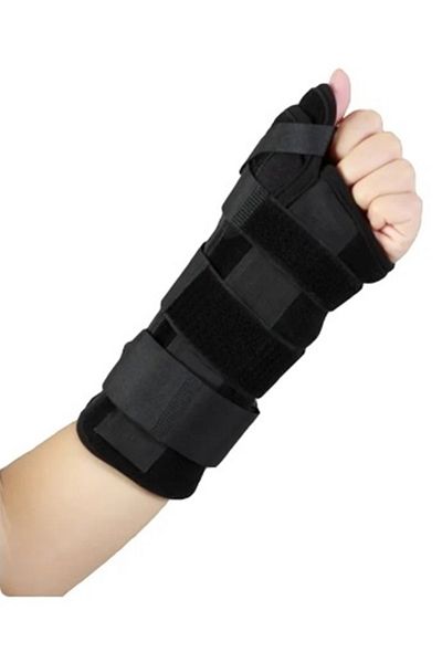 ARWEX Thumb Assisted Hand Wrist Splint Metal Support Fits for Right and Left Hand
