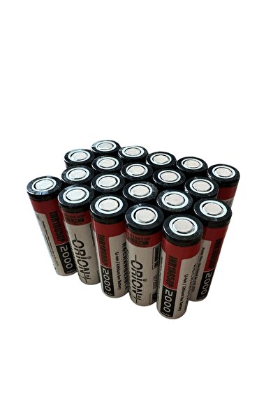 Orion 20 ADET 18650p 3.7v 2000mah 15c Şarj Edilebilir Pil