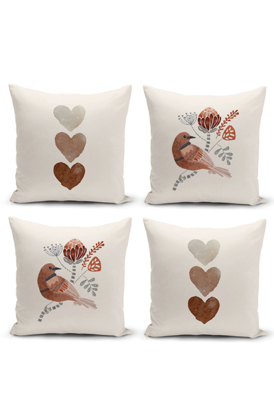 Bertille Home Flower Весняна серія Двосторонній цифровий друк 4-х комплект чо...