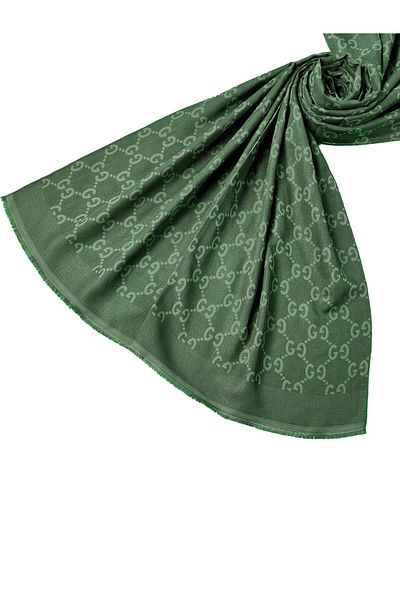 mim eşarp Işıl İpek - Cotton Jacquard g Pattern Shawl 75X190 cm