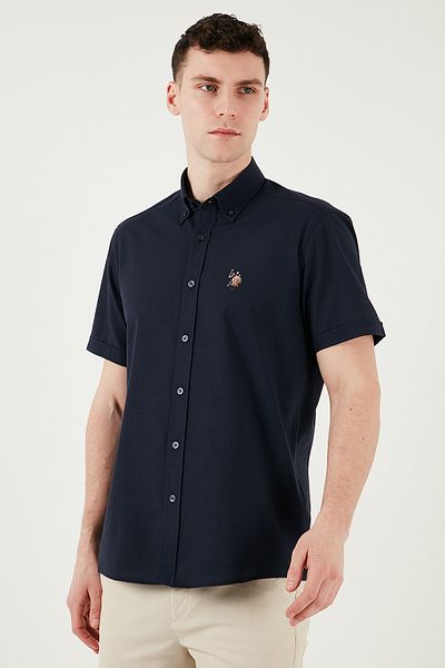 U.S. Polo Assn. Мъжка риза U.S. Polo, 100% памук, стандартна кройка, яка с копчета и лого, G081GL0042083854