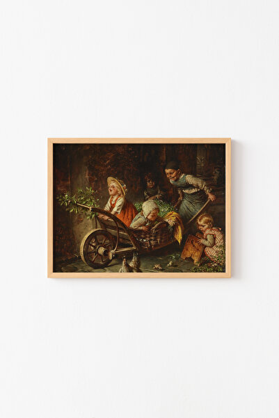 epiqart The Train Is Coming - Wooden Patterned Frame