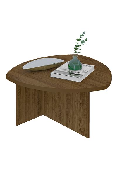 ARTLY Modern coffee table for living rooms and homes, pine color, 76*40*76
