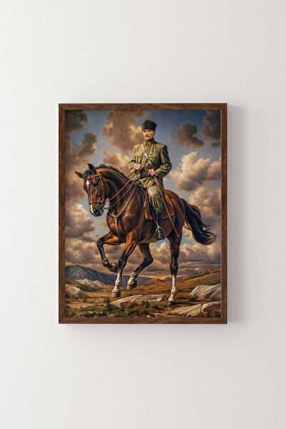 epiqart Mustafa Kemal Atatürk - Cadru cu model din lemn