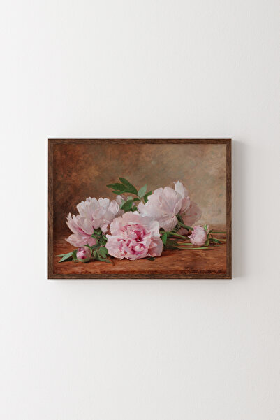 epiqart Bujori - Cadru cu model din lemn