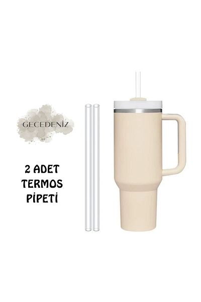 GECEDENİZ Thermos Quencher Compatible Double Transparent Pipette
