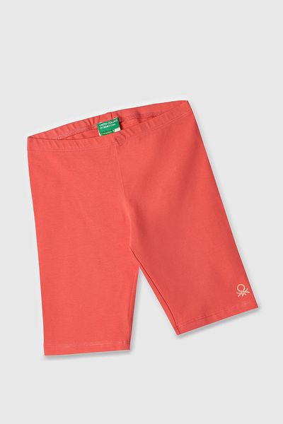 United Colors of Benetton Cotton Blend Embroidery Detail Short Leggings Girls Leggings Bntg21761