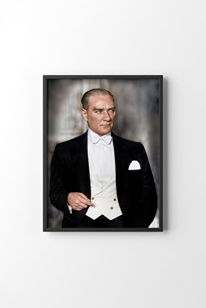 epiqart Atatürk Portresi - Siyah Çerçeve