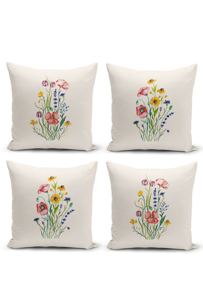 Bertille Home Flower Весняна серія Двосторонній цифровий друк 4-х комплект чо...