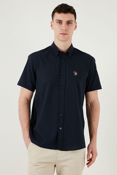 U.S. Polo Assn. Мъжка риза U.S. Polo, 100% памук, стандартна кройка, яка с копчета и лого, G081GL0042083854