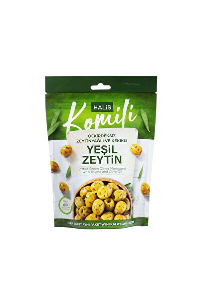 ZAYKA Halis Komili Çekirdeksiz Zeytinyağlı Kekikli Yeşil Zeytin 170G