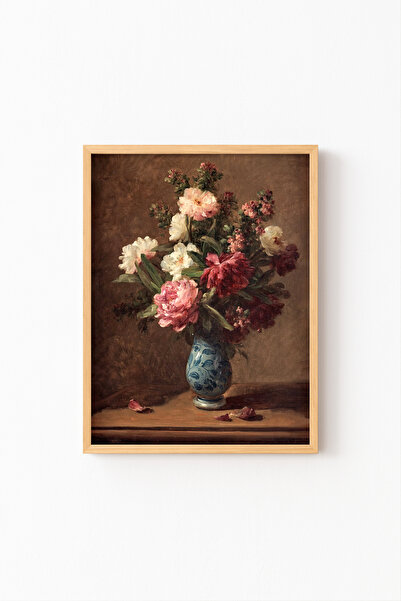 epiqart Natură moartă cu frasin - Cadru cu model din lemn