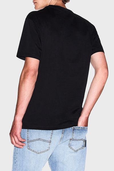 Armani Exchange Armani Exchage 100% βαμβακερό κανονικό μπλουζάκι με λαιμόκοψη ανδρικό μπλουζάκι XM 000533   AF10364 UC001