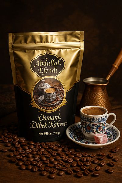 Abdullah Efendi Traditional Taste 200g Osamlı Dibek Coffee Flavored Enjoyment