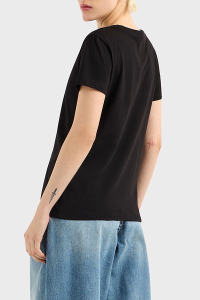 Armani Exchange Tricou cu imprimeu Armani Exchage 100% bumbac, cu decolteu rotund, XW000542 AF10359