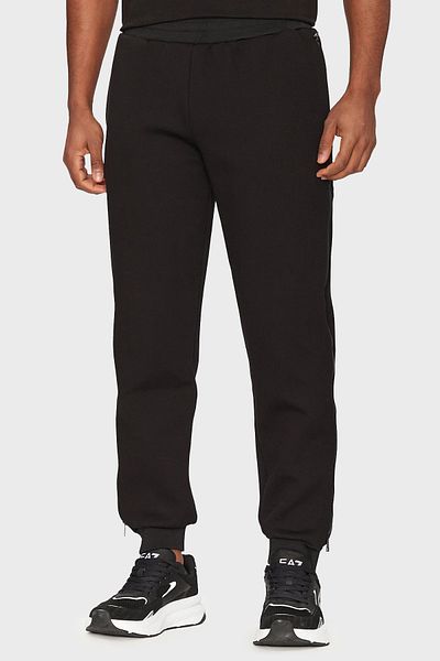 EA7 Stretch Cotton Regular Fit High Waist Ribbed Leg Jogger Pants Men's Pants 7m 000144   Af135