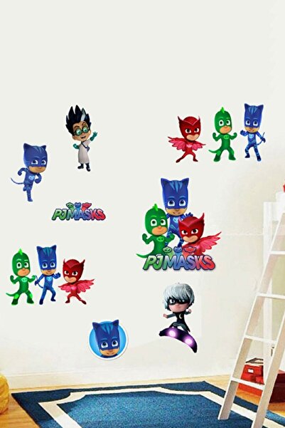 cosy home gift Çocuk Odası Pijamaskeliler Pjmaks Duvar Pvc Sticker