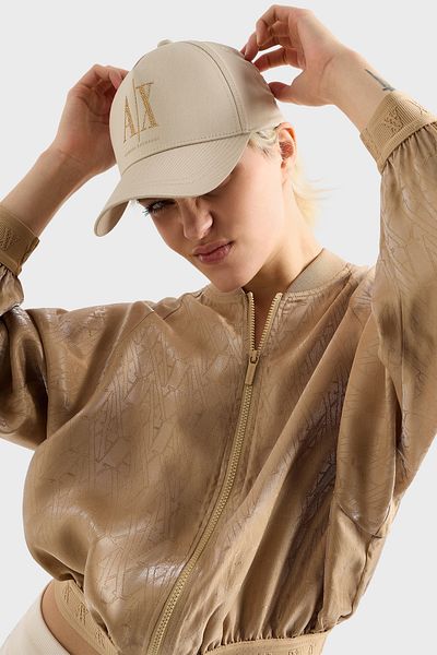 Armani Exchange Cotton Stone Logo Hat Hat Xw 000957   Af13846 U1092