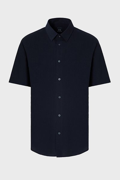 Armani Exchange 100% βαμβακερό κοντομάνικο πουκάμισο ανδρικό πουκάμισο XM 001237   AF13141 UB101