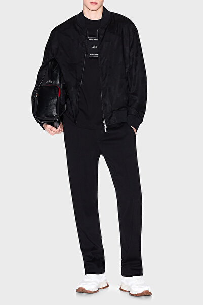 Armani Exchange Armani Exchage 100% βαμβακερό κανονικό μπλουζάκι με λογότυπο με λαιμόκοψη Ανδρικό T SHIRT XM 000570   AF10356 U