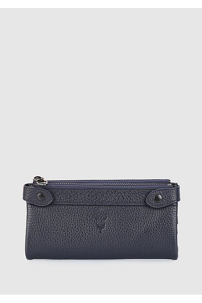 Carrera Carrera Car004 - Navy Blue Genuine Leather Wallet