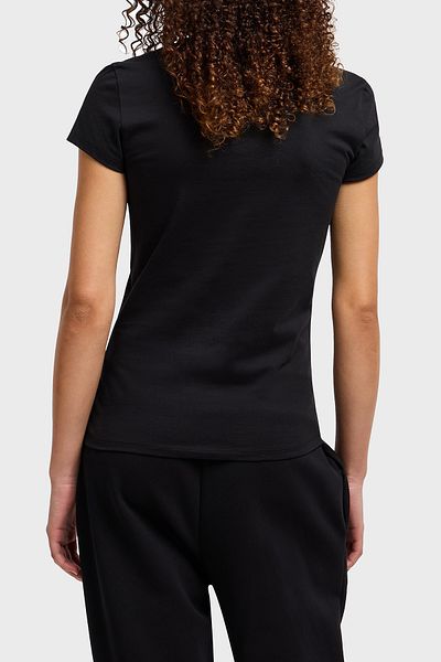 Armani Exchange تي شيرت أرماني إكستشينج ستون 100% قطن بقصة ضيقة وياقة دائرية XW 000386   AF10354 UC001