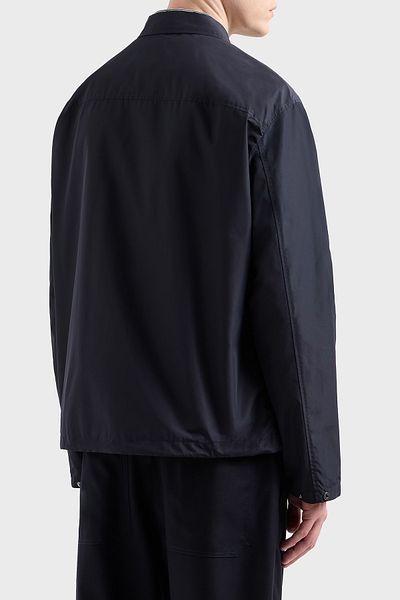 Armani Exchange Regular Fit Snap Button Pocket Shirt Jacket Men's Shirt Jacket Xm 000209   Af12012 Ub