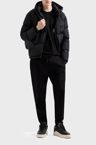 Armani Exchange Regular Fit Ribbed Leg Jogger - Murateli Cotton Men's Trousers Xm