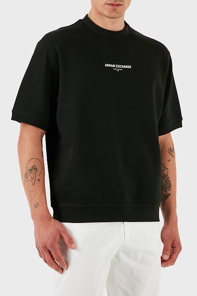Armani Exchange Armani Exchage Stretch Cotton Regular Fit Crew Neck t Shirt Men t Shirt Xm 000290   Af10818 Ub001