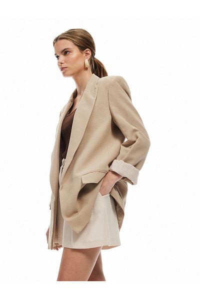 Koton New Season Regular Fit Lined Viscose Linen Blended Mini Shorts with Pockets