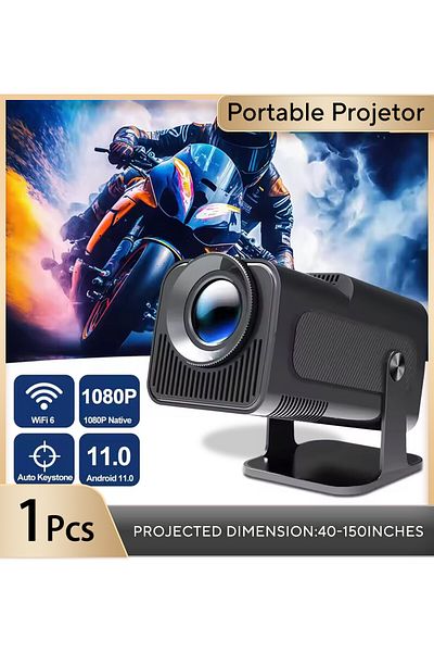 Choice Us Plug Black Magcubic Android 11 390ansi Hy320 Projector 4k Native 1080p Dual Wifi6 Bt5.0 Cinema