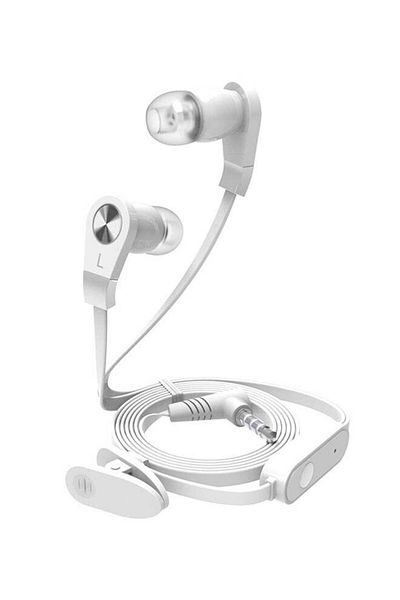 Generic Langsdom Stereo In-Ear Earphone With Microphone White