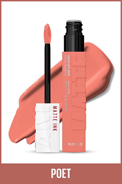 Maybelline New York Super Stay Matte Ink Unnude Likit Mat Ruj - 60 Poet - Nude